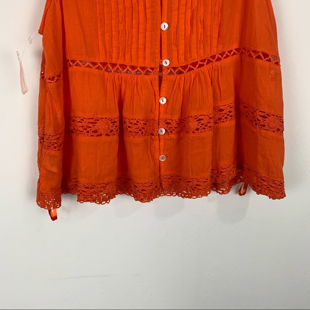 Free People Constant Crush Button Back Tank Size M - Picture 4 of 7